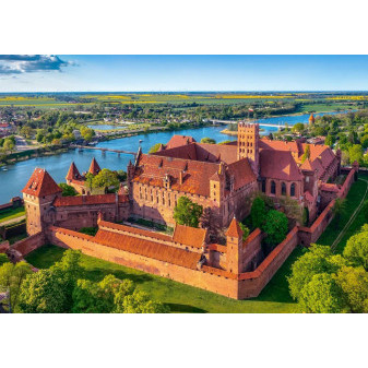 Castorland 53988 puzzle 500 dílků - ýhled na hrad Malbork, Polsko