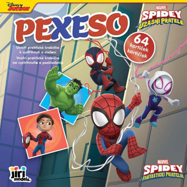 Models Pexeso v sešitu Spidey