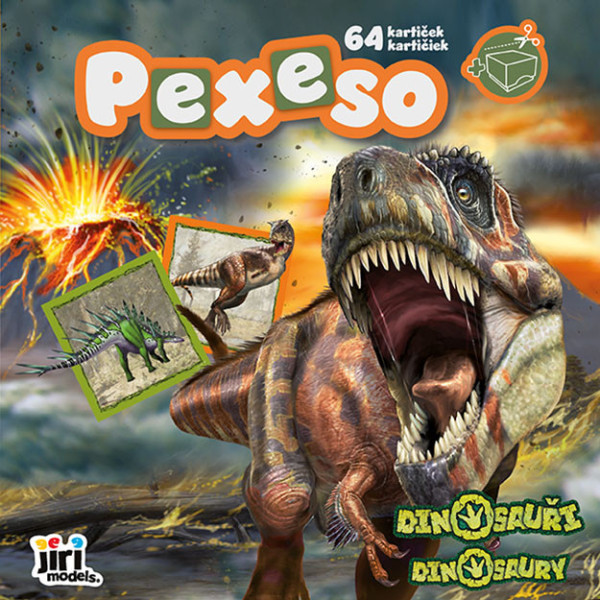 Models Pexeso v sešitu Dinosauři