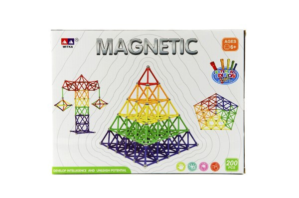 Magnetická stavebnice 200ks