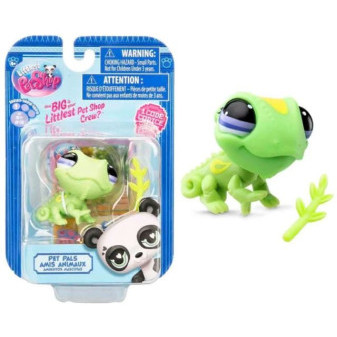 Littlest Pet Shop 1 figurka - chameleon