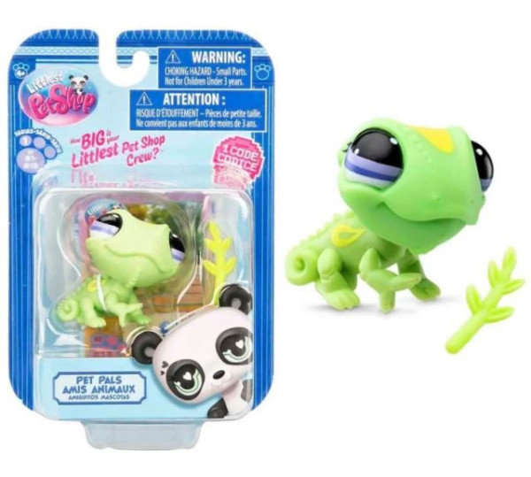 Littlest Pet Shop 1 figurka - chameleon