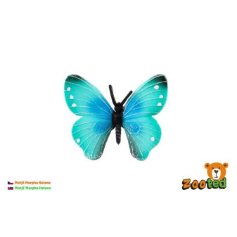 Zooted Motýl tropický Morpho Helena 7cm