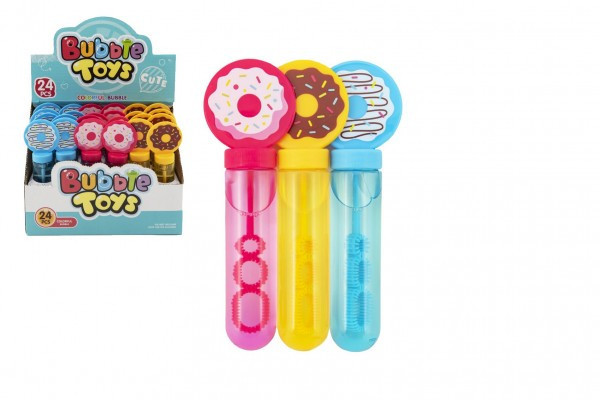 Bublifuk trubice donut/kobliha 14 cm 3 barvy