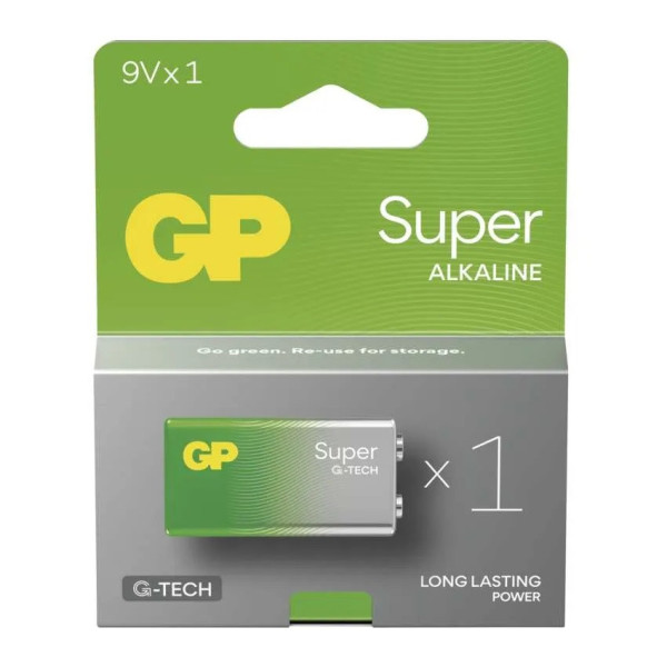 Emos Alkalická baterie GP Super 9V B01511