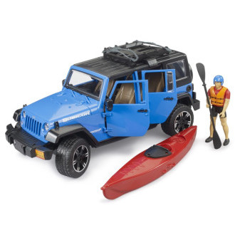 Bruder 2529 Jeep Wrangler Rubicon s kajakem a figurkou
