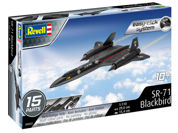 Revell EasyClick letadlo 03652 - SR-71 Blackbird (1:110)