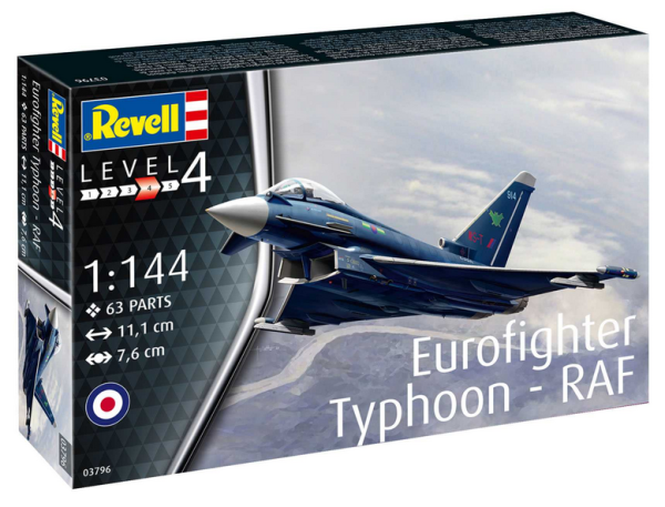 Revell Plastic ModelKit letadlo 03796 - Eurofighter Typhoon - RAF (1:144)