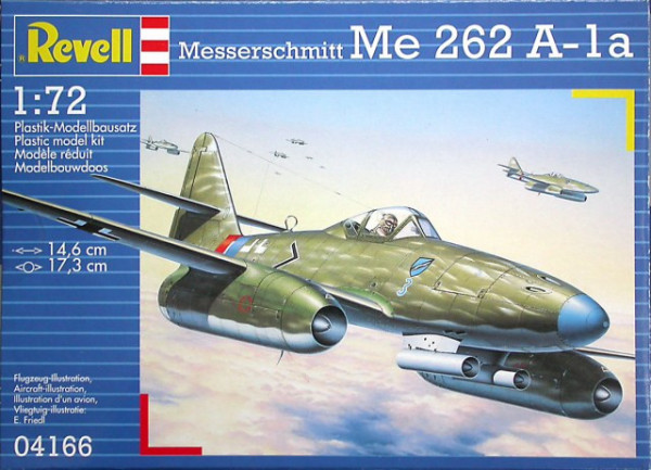 Revell Plastic ModelKit letadlo 04166 Messerschmitt Me 262 A-la (1:72)