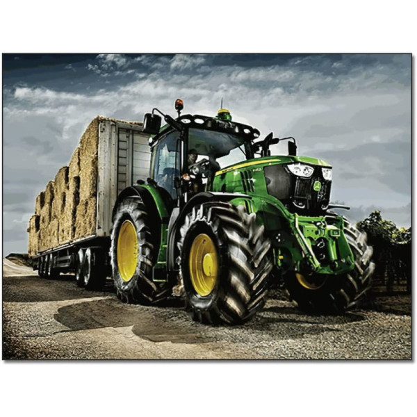 Creatoys Diamantový obrázek 40x30cm - John Deere s doplňky