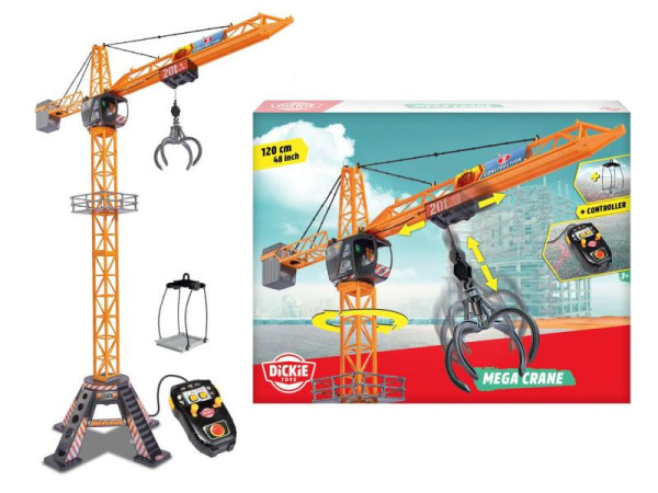 Dickie Jeřáb Mega Crane 120 cm, na kabel na ovládání