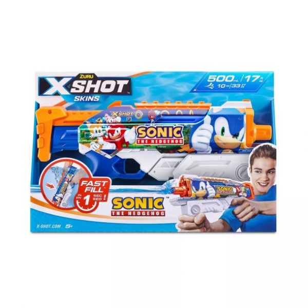 Zuru X-SHOT vodní pistole Sonic the Hedgehog Fast Fill Skins