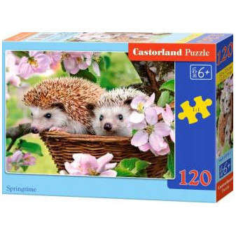 Castorland 13319 puzzle Ježečci 120 dílků