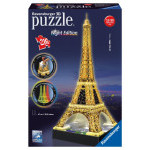 Ravensburger 3D puzzle Eiffelova věž 226 dílků noční edice svítící