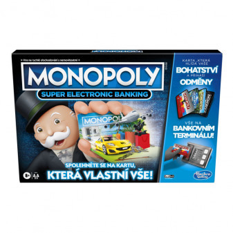Hasbro Monopoly Super elektronické bankovnictví CZ verze E8978