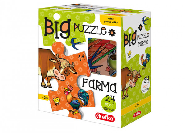 Efko Puzzle BIG Farma BABY 24 dílků 54614