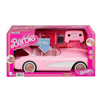 Mattel Hot Wheels RC auto Barbie Corvette na dálkové ovládání HPW40