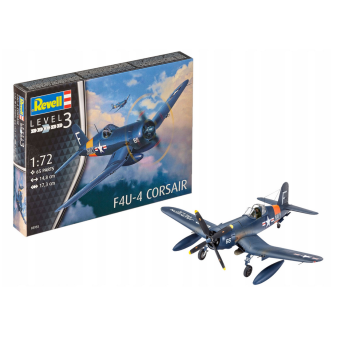 Revell Plastic ModelKit letadlo 03955 - F4U-4 Corsair (1:72)Plastic ModelKit