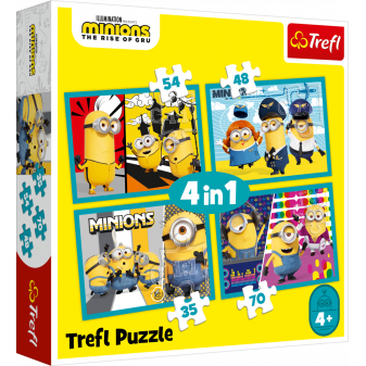 Trefl Puzzle 34339 Mimoni 4v1