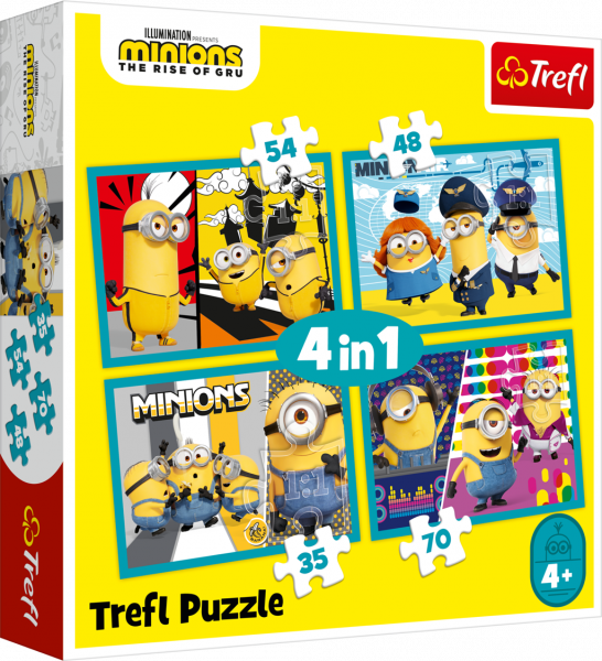 Trefl Puzzle 34339 Mimoni 4v1