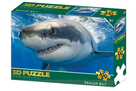 Puzzle 3D - Žralok Bílý