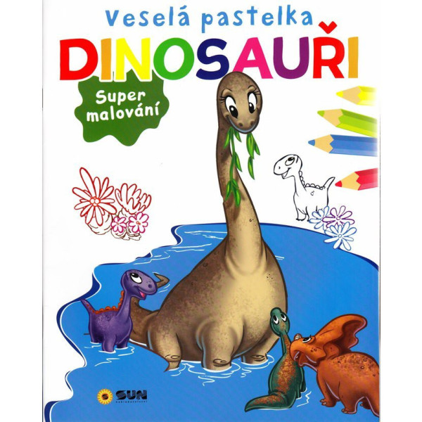 Veselá pastelka - Dinosauři- SUPER MALOVÁNÍ