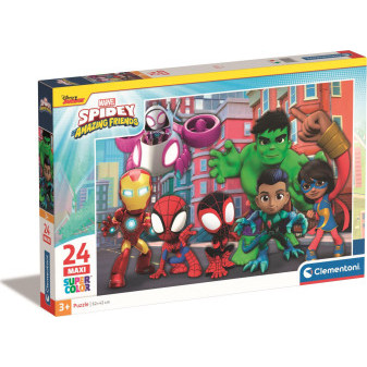 Clementoni 24249 Puzzle Maxi Spidey a jeho úžasní přátelé 24 dílků