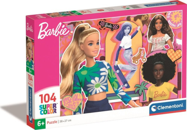 Clementoni 25753 Puzzle Super Color Barbie v létě 104 dílků