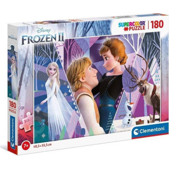 Clementoni 29309 Puzzle Super Color Frozen Ledové království 2, 180 dílků