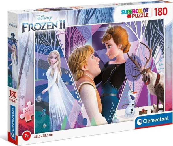 Clementoni 29309 Puzzle Super Color Frozen Ledové království 2, 180 dílků