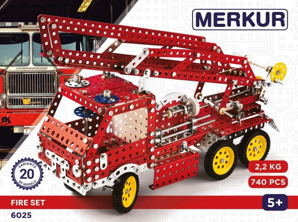 Merkur 6025 Fire Set, 740 dílů