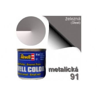 Revell 32191 barva emailová - metalická ocelová (steel metallic)