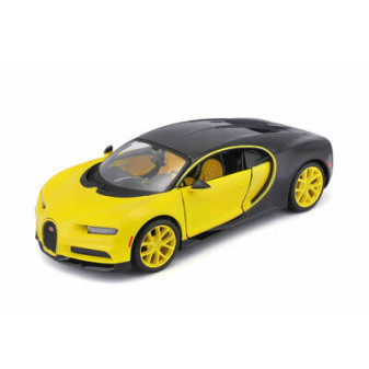 Maisto 32509 Bugatti Chiron, žluto-černá, Exotics, 1:24