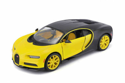 Maisto 32509 Bugatti Chiron, žluto-černá, Exotics, 1:24