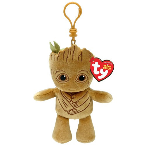 TY Beanie Babies plyšová figurka Marvel GROOT, Clip 13 cm