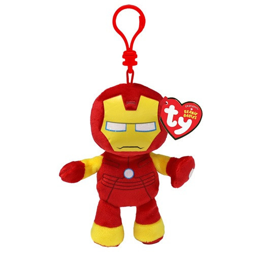 TY Beanie Babies plüss figura Marvel IRON MAN, Clip 13 cm