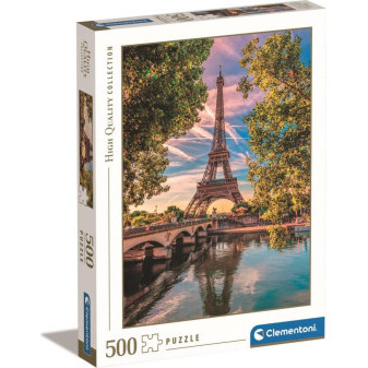 Clementoni 35524 Puzzle Podél řeky Seiny. 500 dílků