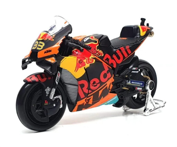 Maisto 36371-33 Motocykl, Red Bull KTM Factory Racing 2021, (33 BRAD BINDER),1:18