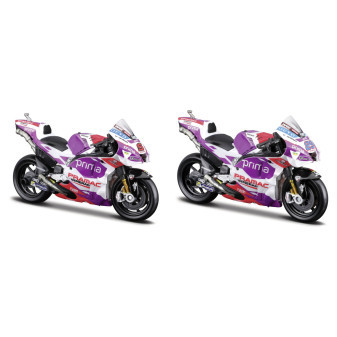 Maisto 36390  Motocykl, Ducati Pramac racing 2022 (5 JOHANN ZARCO,89 JORGE MARTIN), assort, 1:18
