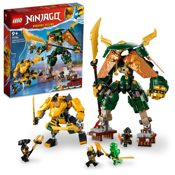 LEGO® NINJAGO® 71794 Lloyd, Arin a jejich tým nindža robotů