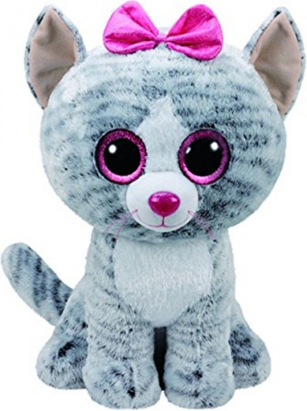 TY Beanie Boos šedá kočka Kiki 42 cm