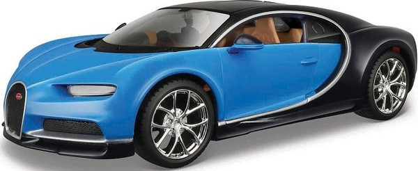 Maisto 39514 MODEL KITS Bugatti Chiron, modrá, 1:24[%nl%]skládací model