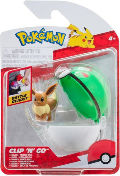 Pokémon Poké Ball Clip 'n' Eevee + Friend Ball