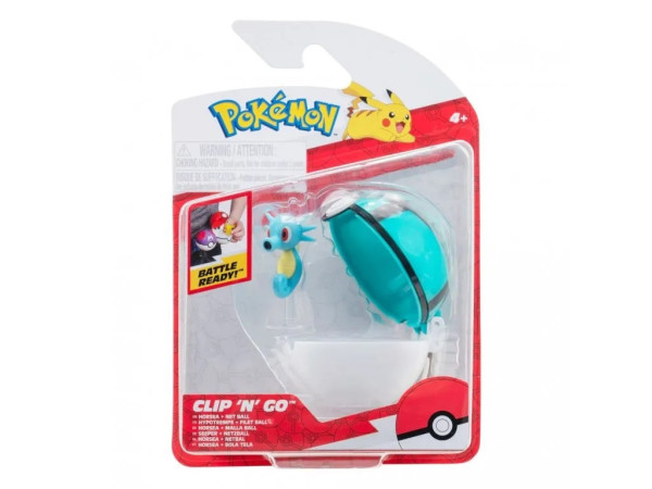 Pokémon Poké Ball Clip 'n' Horsea + Net Ball