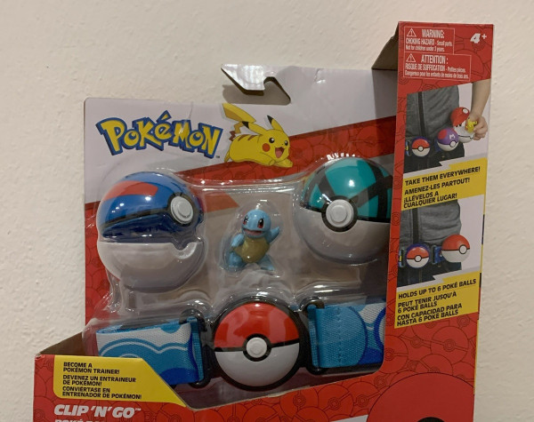 Jazwares Pokémon Clip 'n' Go Poké Ball s páskem Belt Set -  Squirtle