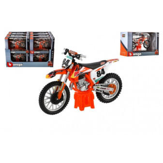 Burago motorka  KTM 450 SX-F Factory Edition (2018) kov/plast 12cm v krabičce