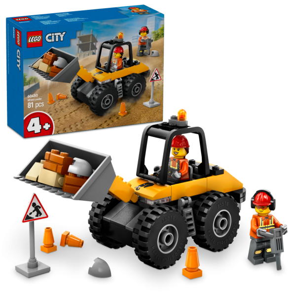 LEGO® City 60450 Žlutý kolový nakladač