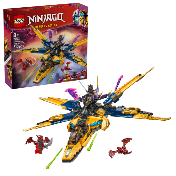 LEGO® NINJAGO® 71833 Ras, Arin a superbouřkové letadlo