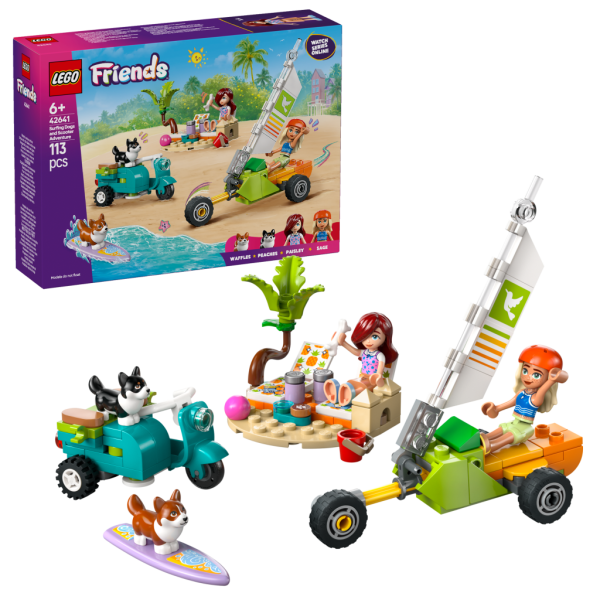 LEGO® Friends 42641 Dobrodružství se surfujícími psy a skútrem