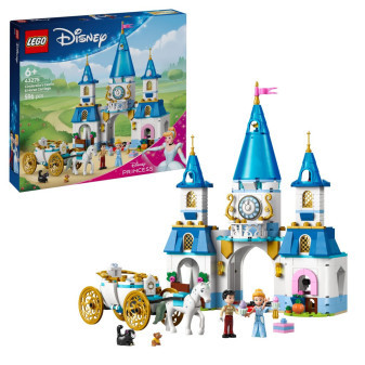 LEGO® Disney Princess 43275 Popelčin zámek a kočár s koňmi